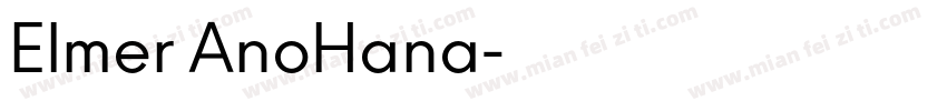 Elmer AnoHana字体转换